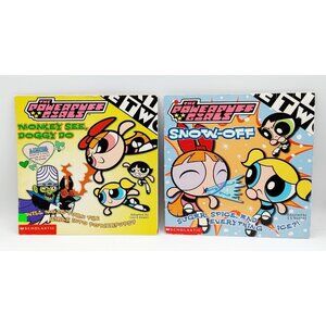 Powerpuff Girls Books Monkey See, Doggy Do & Snow-off Vintage 2000